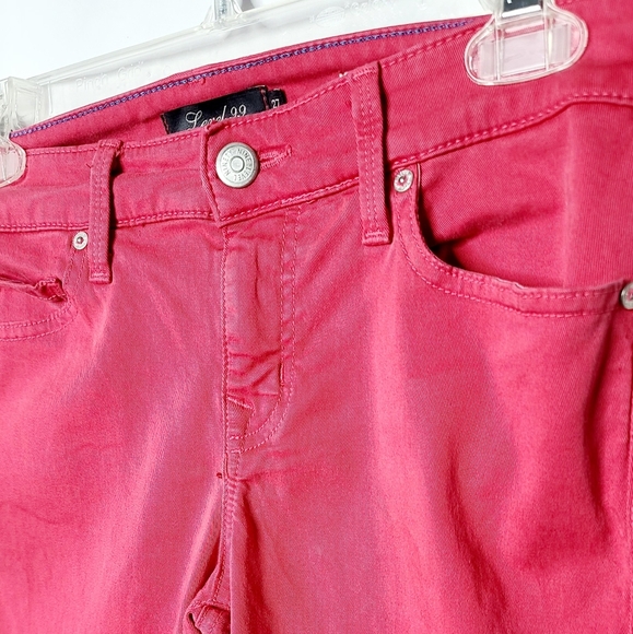 Anthropologie Level 99 Lily skinny pink flattering jeans sz 27 - Picture 4 of 7
